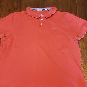 Le TIGRE Men's Orange Polo Shirt